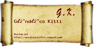 Göndöcs Kitti névjegykártya