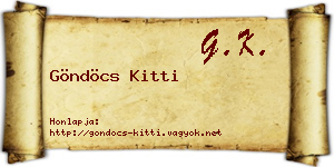 Göndöcs Kitti névjegykártya
